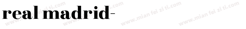 real madrid字体转换